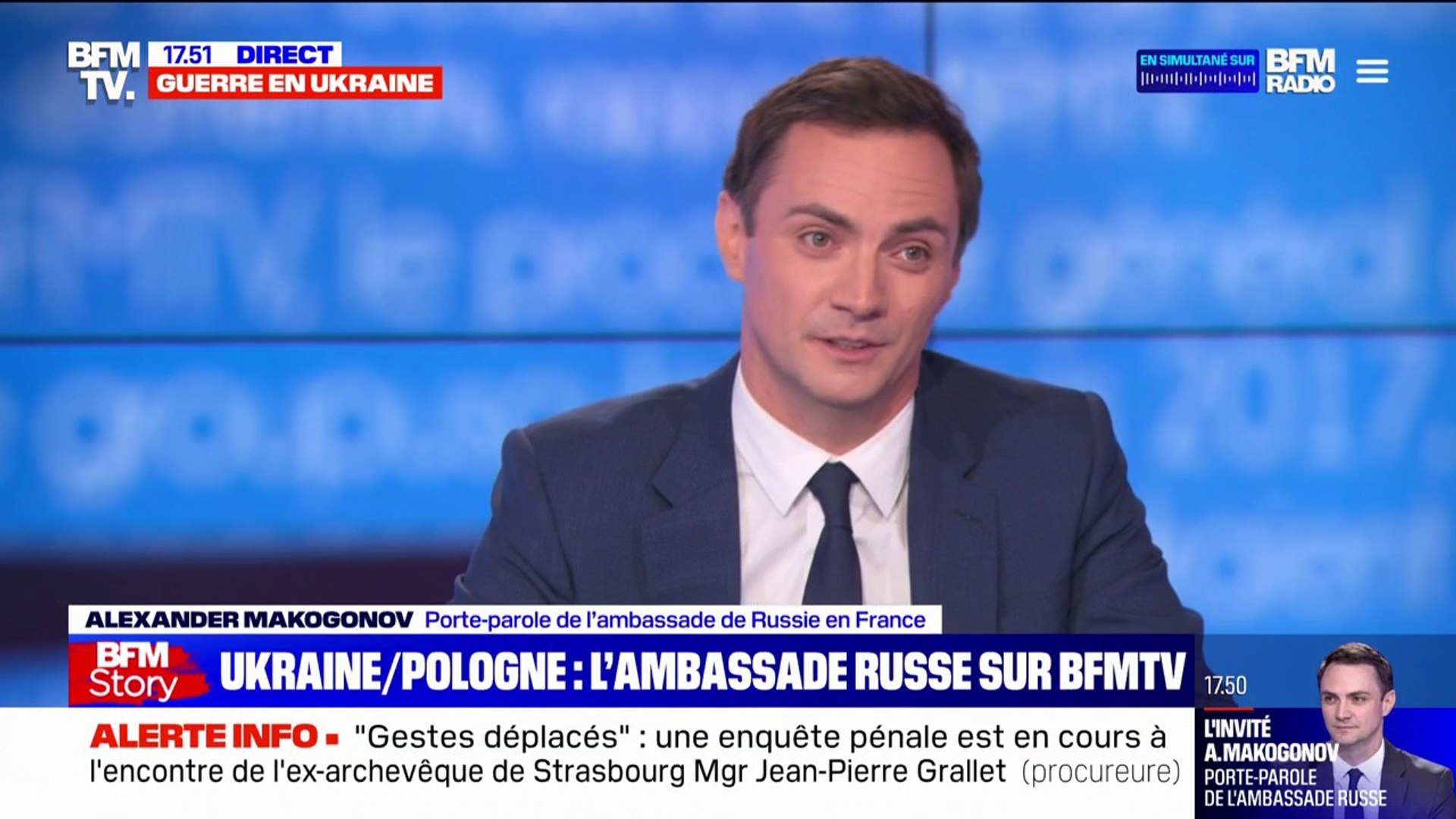 Porte Parole Ambassadeur Russe En France Le porte-parole de l'ambassade de Russie en France réagit à la convocation  de l'ambassadeur polonais par Moscou - Vidéo Dailymotion