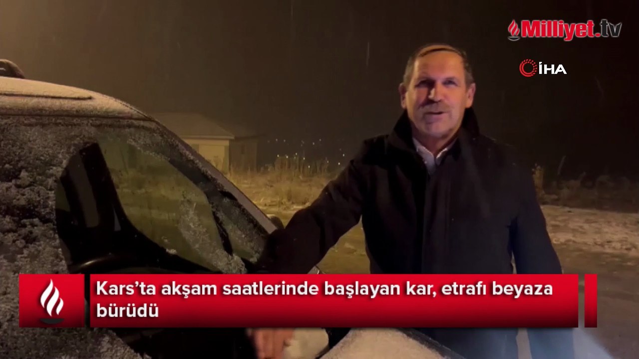 Bir anda bastırdı! Sarıkamış beyaza büründü