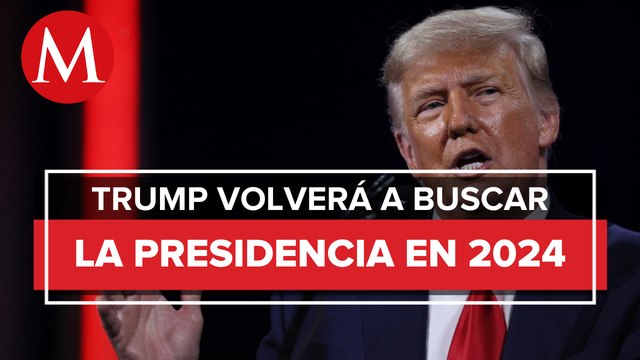 Trump anuncia campaña para devolver su gloria a EU en 2024
