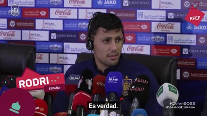 Rueda de prensa de Rodri en la previa del amistoso ante Jordania
