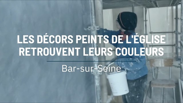 Les décors peints de l'église retrouvent leurs couleurs