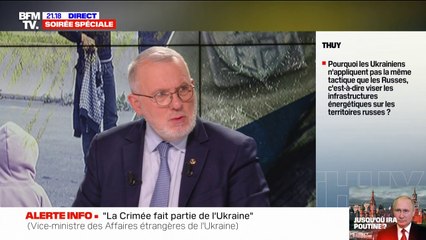 下载视频: Pourquoi les Ukrainiens n'appliquent-ils pas la même tactique que les Russes, c'est-à-dire viser les infrastructures énergétiques sur les territoires russes?