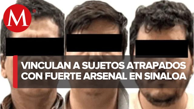 Vinculan a proceso a cinco hombres detenidos con granadas y armas en Sinaloa