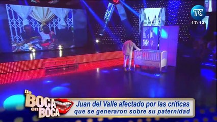 Juan Del Valle afectado por la críticas que se generaron tras la pérdida de su hijo