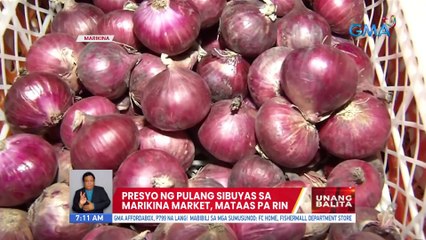 Presyo ng pulang sibuyas sa Marikina Market, mataas pa rin | UB