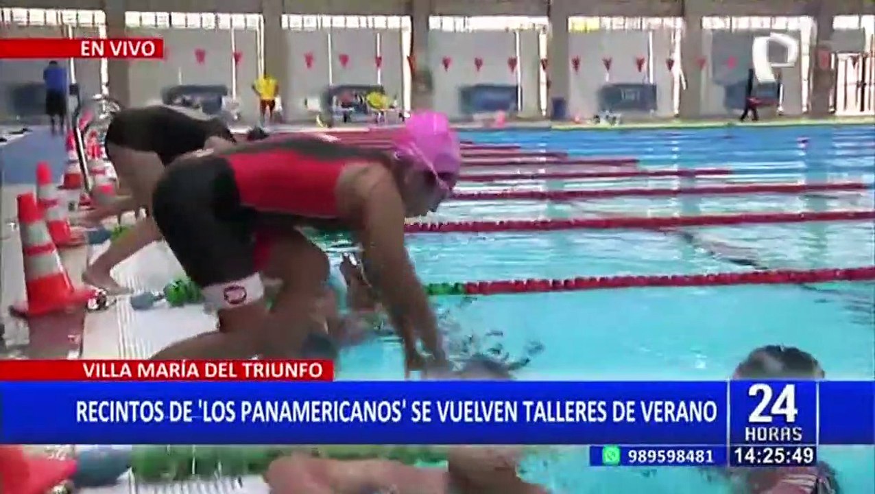 VMT: ofrecen talleres de verano en piscinas olímpicas de los Panamericanos