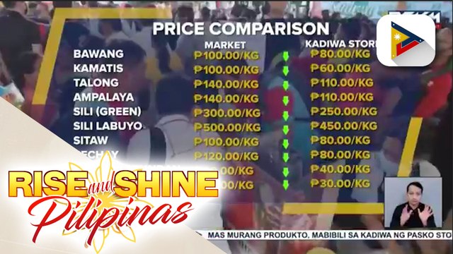 Mga nagtitinda sa Kadiwa ng Pasko stores, maagang naghanda para sa pagbubukas ngayong araw