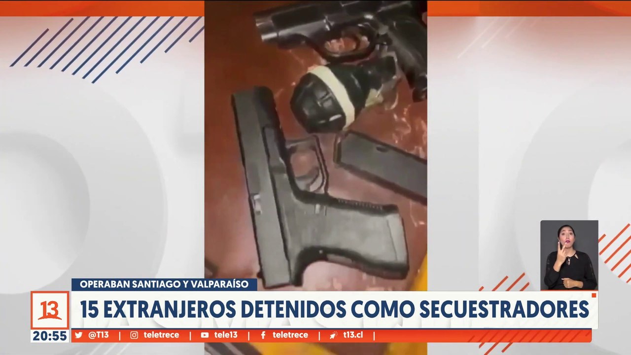 15 "extranjeros" detenidos por conformar banda dedicada al secuestro y tráfico de drogas - T13