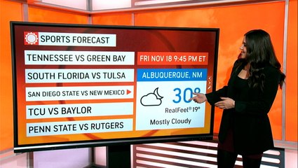 Frigid conditions in store for football games across the country
