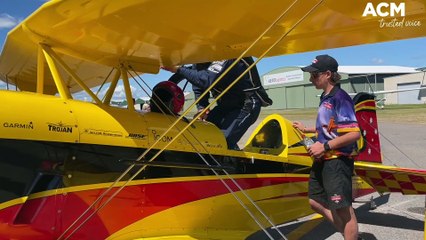 Stunt pilot Paul Bennet prepares for death-defying show