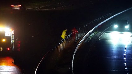 A27 Clapham area flooded 16-11-22