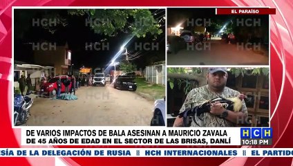 Se reporta el asesinato de una persona en Danlí, El Paraíso