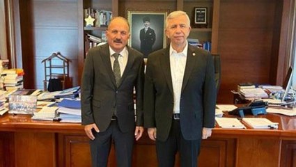 İYİ Partili başkan yardımcısı Mansur Yavaş'ı ziyaret etti, çıkarken söylediği sözler hayli ilginç