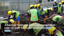 Penemuan Rel Trem Listrik Peninggalan Belanda