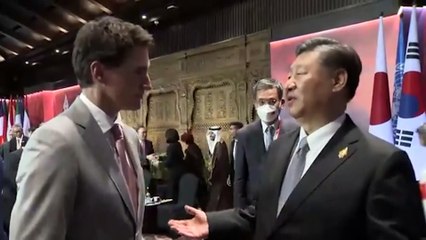 Trudeau-Xi Jinping heated exchange of words at G20 caught on camera
