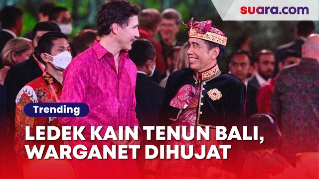 Ledek Tamu KTT G20 yang Pakai Tenun Endek Bali, Warganet Inggris Ngaku Jurnalis Panen Hujatan