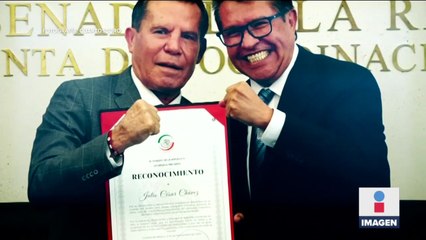 Senado reconoce a Julio César Chávez por su trayectoria deportiva