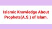 General knowledge about Prophets of Islam | part 4 | GK about Islam | Islamic Questions and Answers |