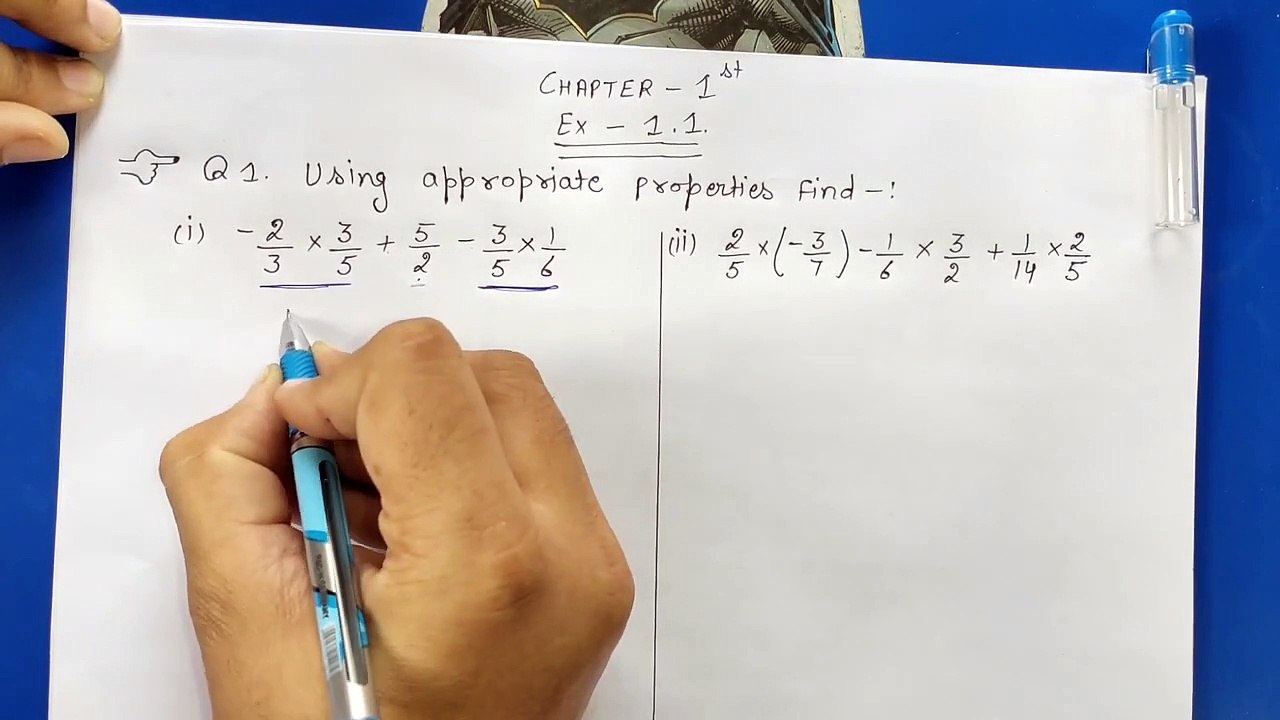 Q 1,2-Ex 1.1-Rational Numbers-NCERT Maths Class 8th-Chapter1