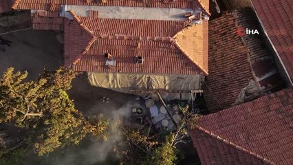 Balıkesir'de imece usulü kış hazırlıkları devam ediyor