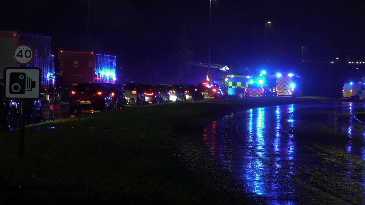 Emergency response on Rheims Way closes highway in both directions