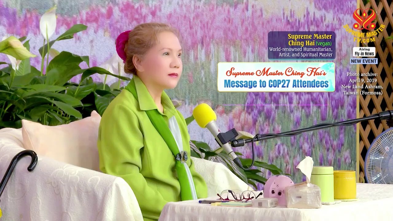 Supreme Master Ching Hai’s Message to COP27 Attendees 清海無上師給ＣＯＰ２７與會者的訊息 Thông Điệp Của Ngài Thanh Hải Vô Thượng Sư Gửi Tới Các Đại Biểu Tham Dự COP27
