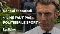 Coupe du Monde : « Il ne faut pas politiser le sport », réagit Emmanuel Macron