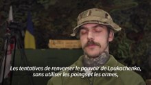 Ces volontaires biélorusses combattant avec les troupes ukrainiennes
