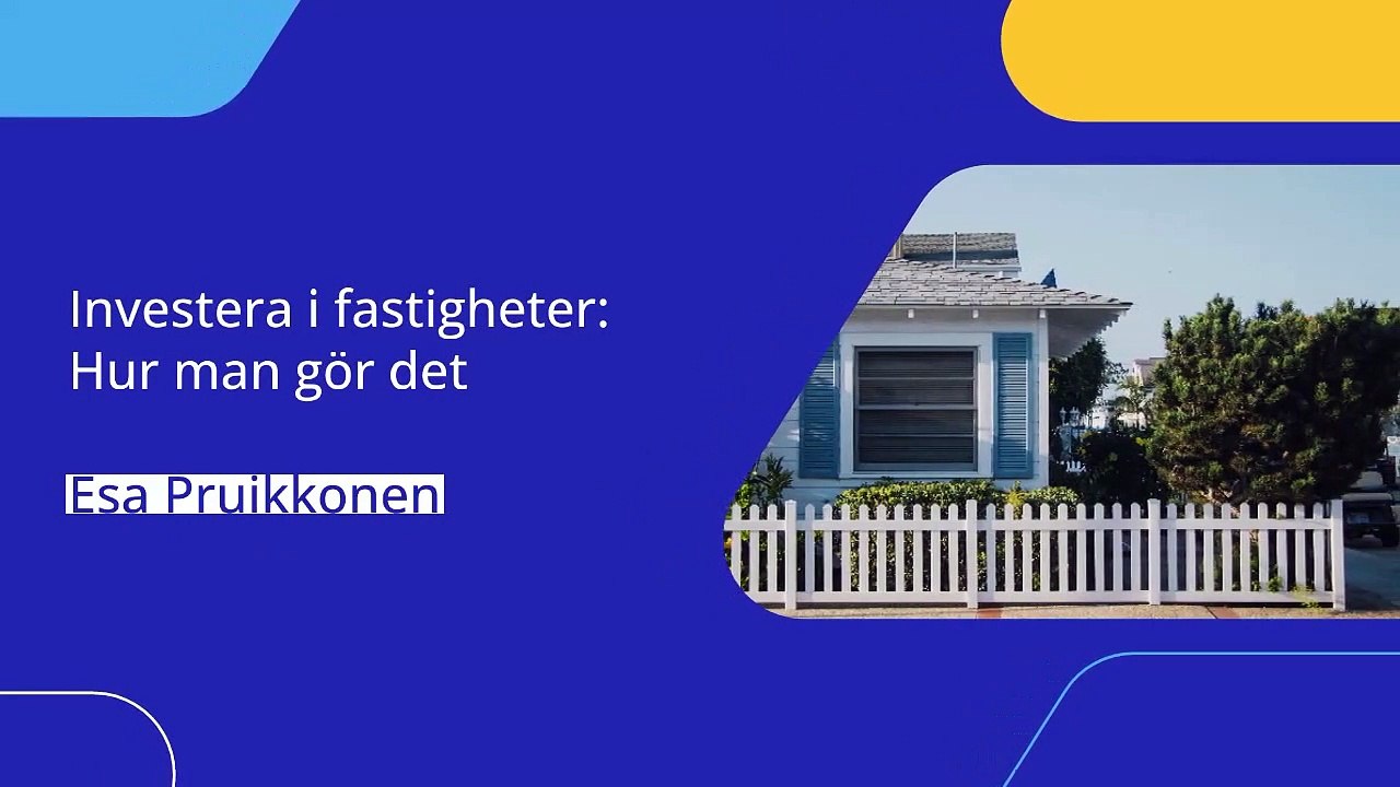 En guide till att investera i fastigheter