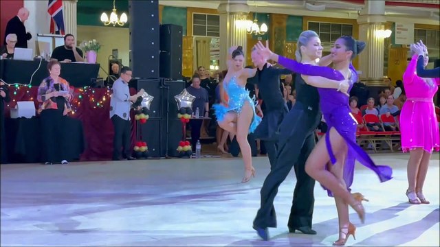 Sienna Ellman-Baker from Lancing competing in ballroom and Latin at Winter Gardens Blackpool