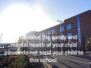 "Please do not send your child to this school"
