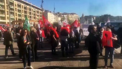 Marseille : manifestation contre la réforme de l'Éducation nationale dans la voie professionnelle