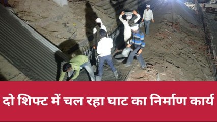 कासगंज: सोरों वराह घाट का निर्माण कार्य जोरों पर, देखें वीडियो