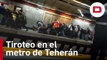 Policías iraníes abrieron fuego contra manifestantes dentro de los andenes del metro de Teherán