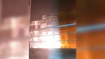 Şanlıurfa'da trafodaki patlama kamerada