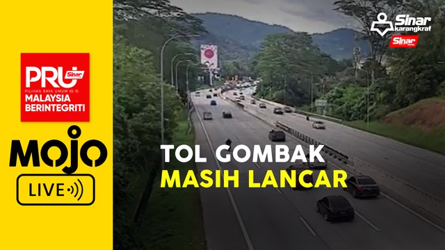 Balik undi: Trafik di Plaza Tol Gombak mulai sesak tapi lancar