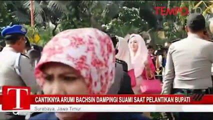 Cantiknya Arumi Bachsin Dampingi Suami Saat Pelantikan Bupati