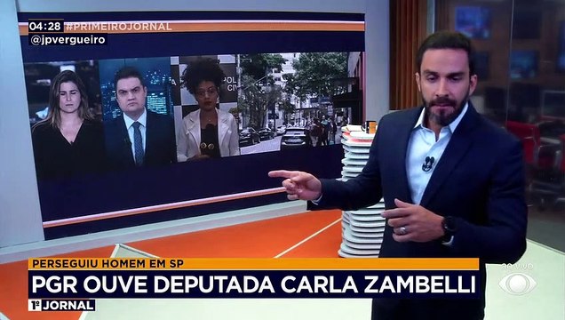 Deputada Carla Zambelli presta depoimento à PGR sobre correr atrás de homem com arma 17/11/2022 07:59:14