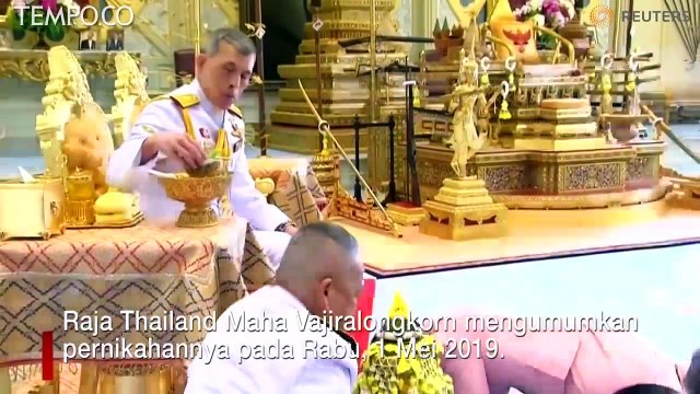 Prosesi Pernikahan Raja Thailand dengan Jenderal Suthida