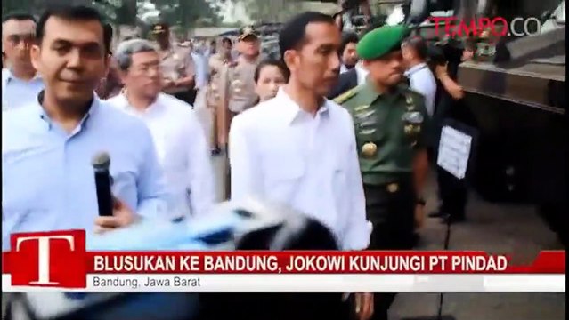 Blusukan ke Bandung, Jokowi Kunjungi PT Pindad