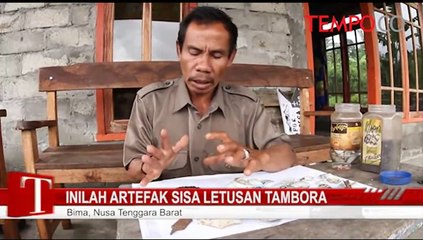 Inilah Artefak Sisa Letusan Tambora