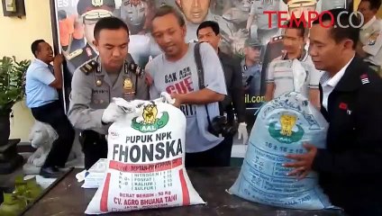 Digerebek Polisi-TNI, Puluhan Ton Pupuk Disita, Ini Alasannya