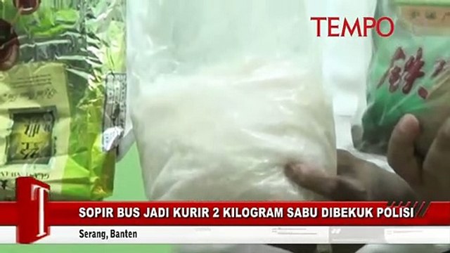 Sopir Bus Jadi Kurir 2 Kilogram Sabu Dibekuk Polisi