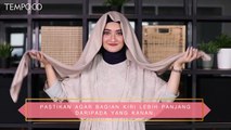 Tutorial Hijab Polos untuk Lebaran