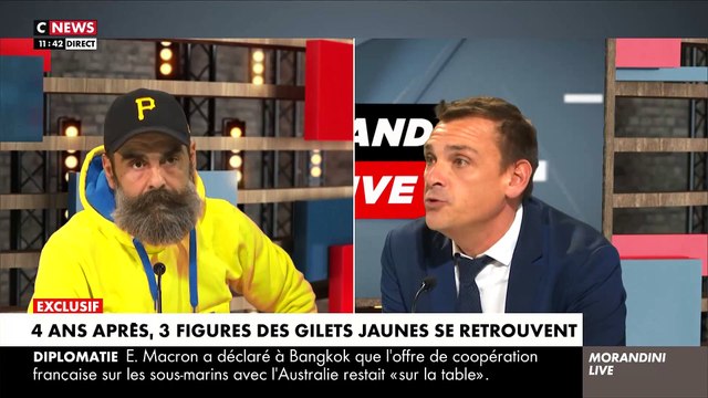 Quatre ans après, trois figures historiques des gilets jaunes se retrouvent en direct sur le plateau de Morandini Live sur CNews: Que reste-t-il du mouvement aujourd'hui ? - VIDEO