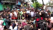 Jokowi Deklarasikan Kemenangan Pilpres 2019 di Kampung Deret