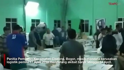 Banjir Rendam Kotak Suara di Bogor, Nasib Surat Suara?