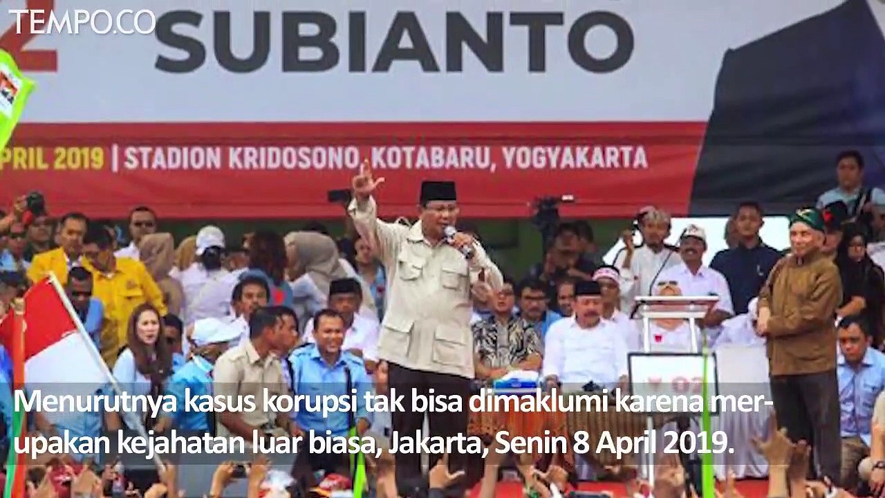 Prabowo Akan Beri Pensiun Koruptor, Begini Tanggapan KPK