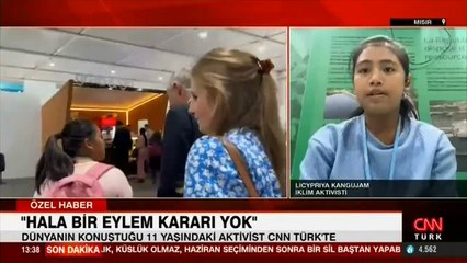 Dünyanın konuştuğu 11 yaşındaki aktivist CNN TÜRK'te