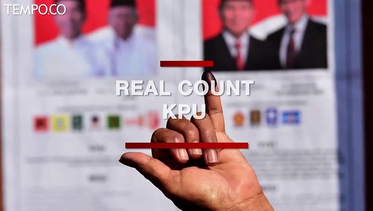 Real Count KPU Sementara, Kamis Siang, Jokowi Raih 56,08 Persen